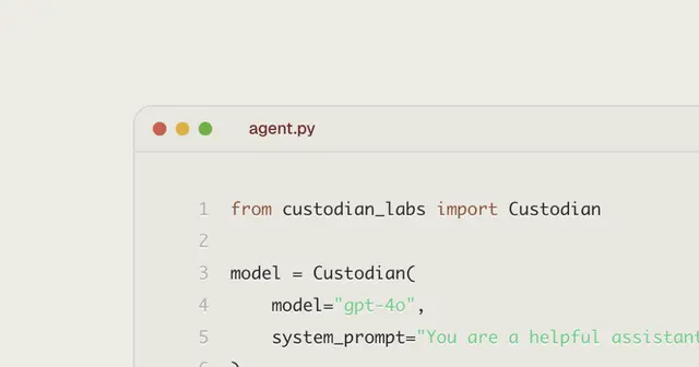 Deploy AI agent in 5 lines of code