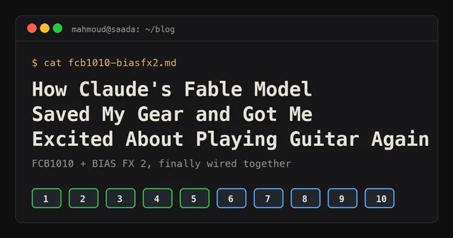 Claude's Fable Model Saved My Gear and Got Me Excited About Playing Guitar Again