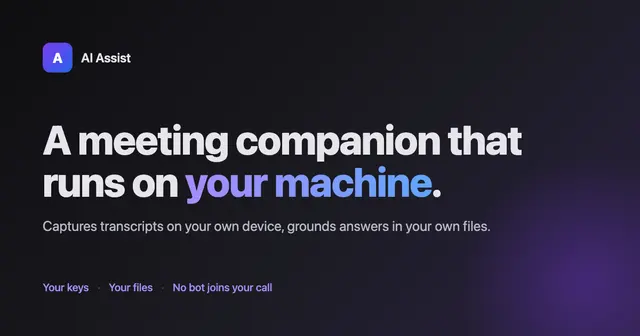 Show HN: AI meeting notes – no bot, insights and answers from your files (BYOK)