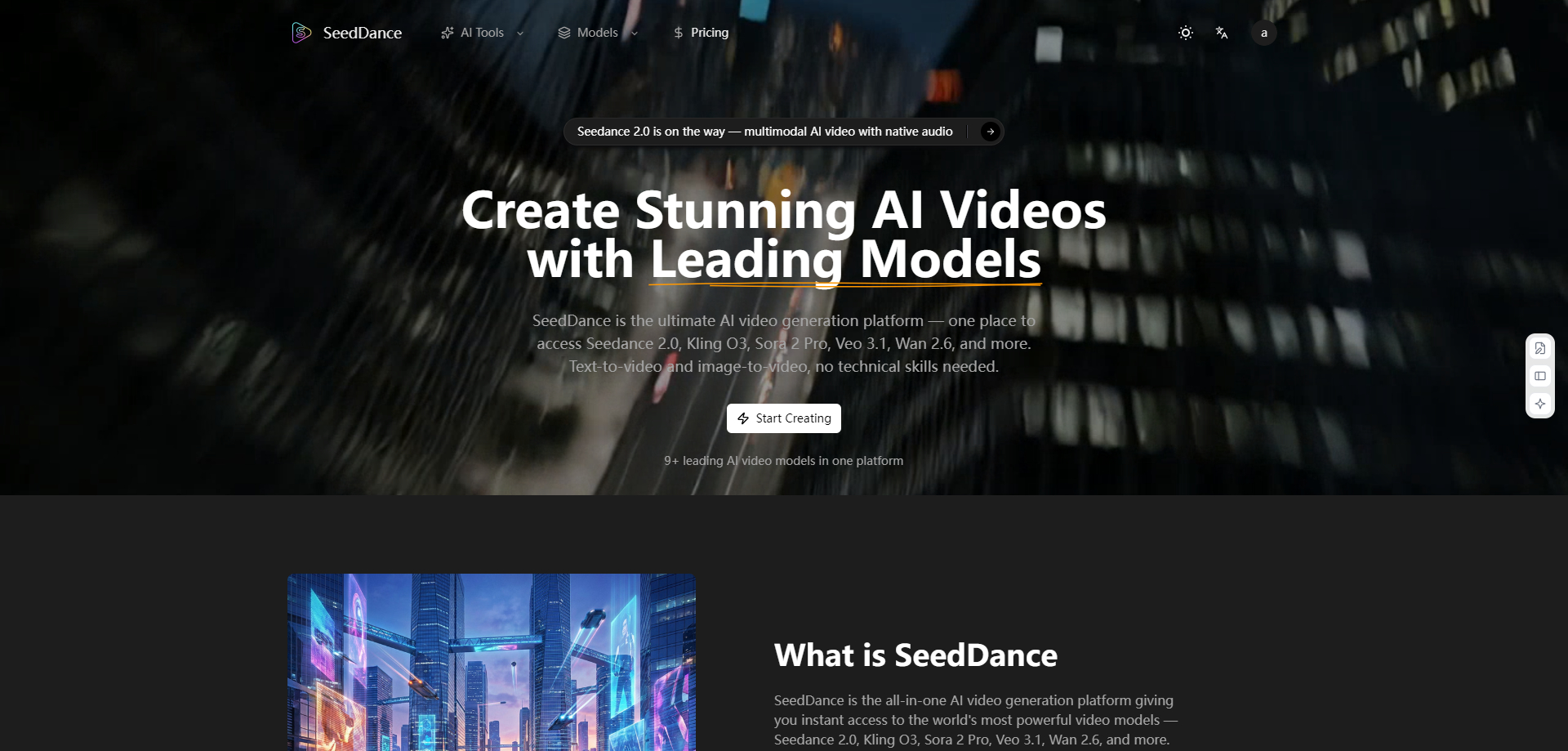 Seedance 2.0 — ByteDance Multimodal AI Video Generator