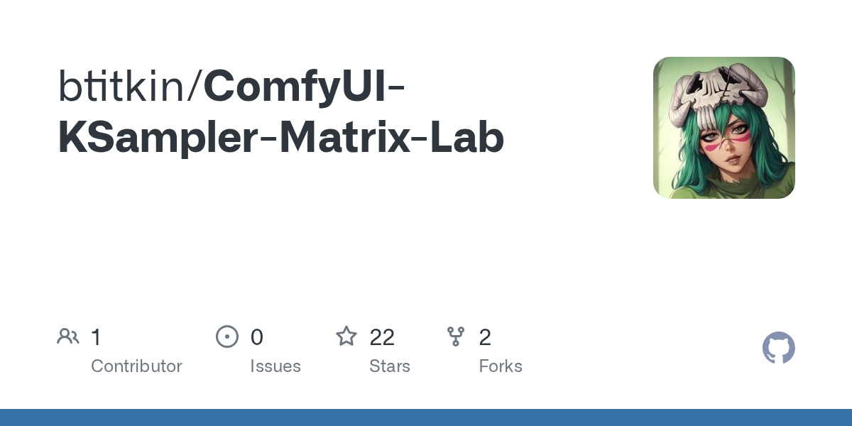 GitHub - btitkin/ComfyUI-KSampler-Matrix-Lab