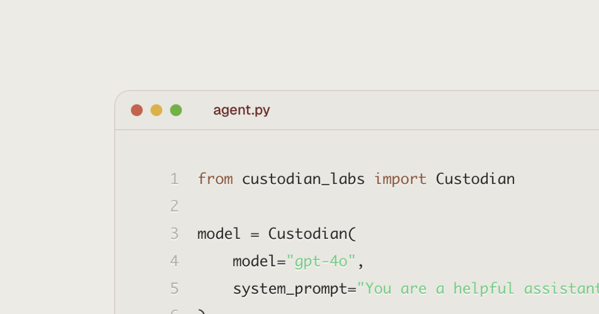 Deploy AI agent in 5 lines of code