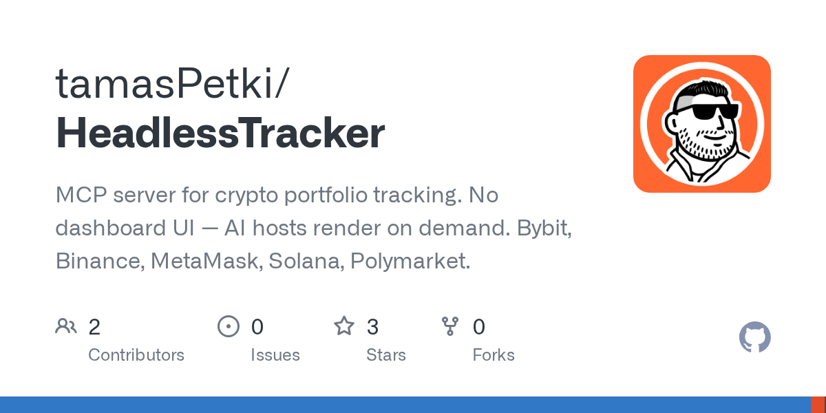 Show HN: HeadlessTracker – MCP server that gives your AI eyes on your portfolio