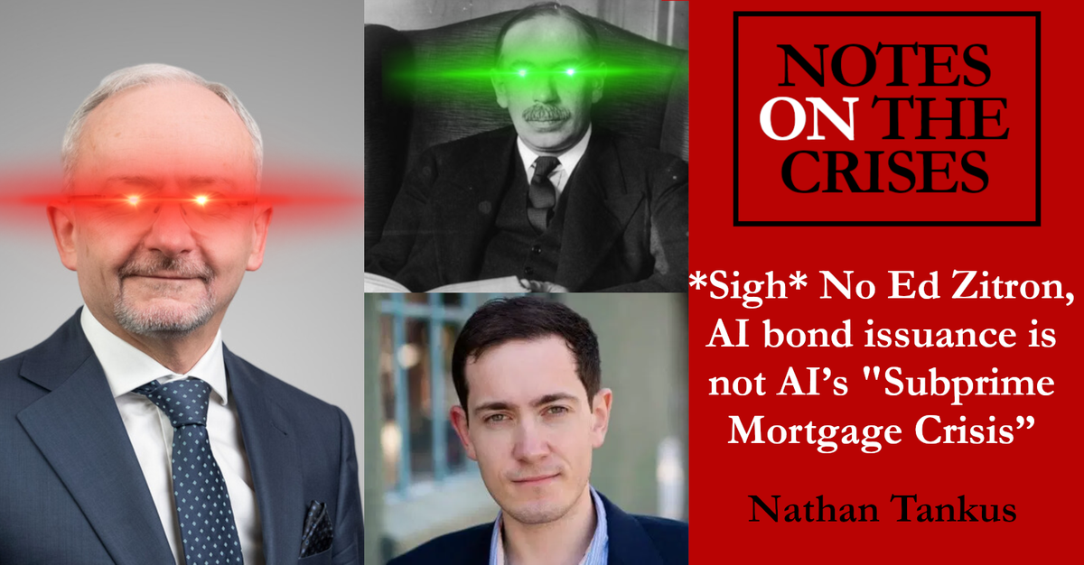 AI Bond Issuance Is Not AI's "Subprime Mortgage Crisis"