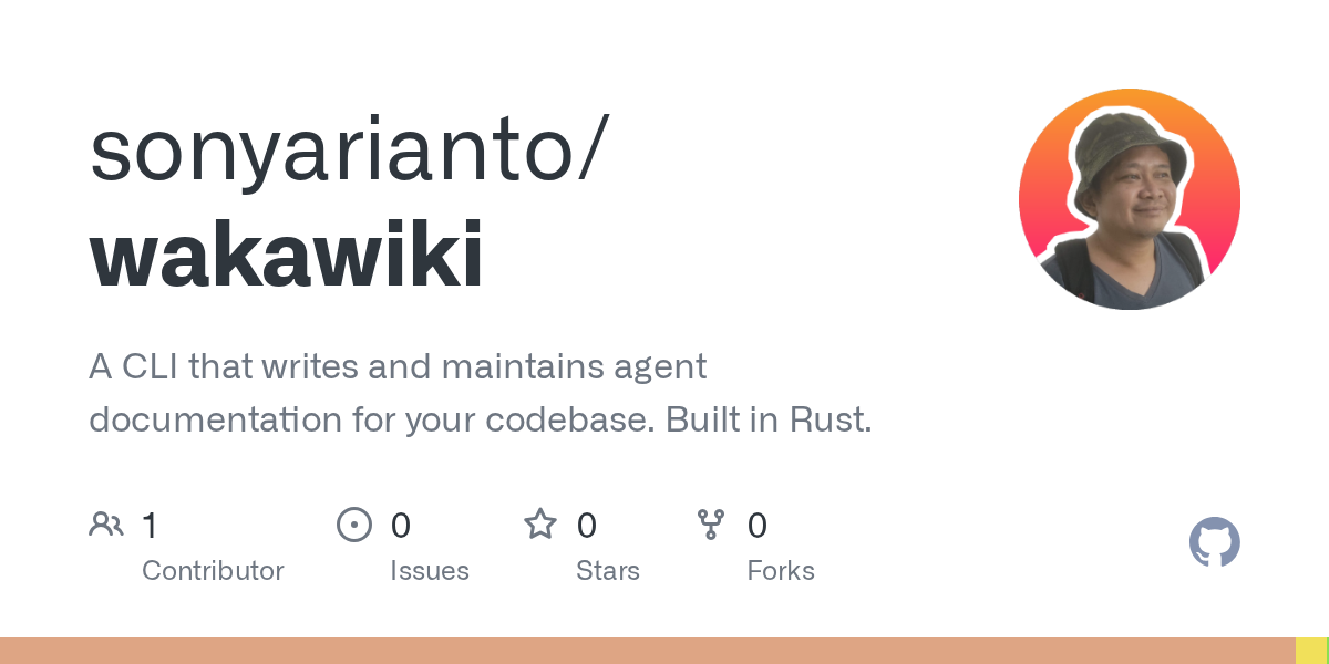 Show HN: WakaWiki, a CLI that maintains agent documentation for your codebase