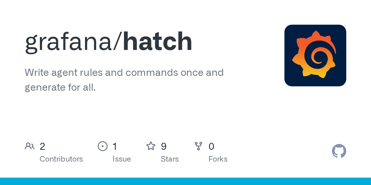 Hatch: Write agent rules/skills once, generate for all