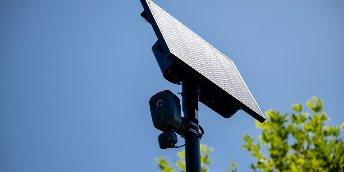 AP photo used as hero image for the MIT Technology Review article on Flock's license plate reader network