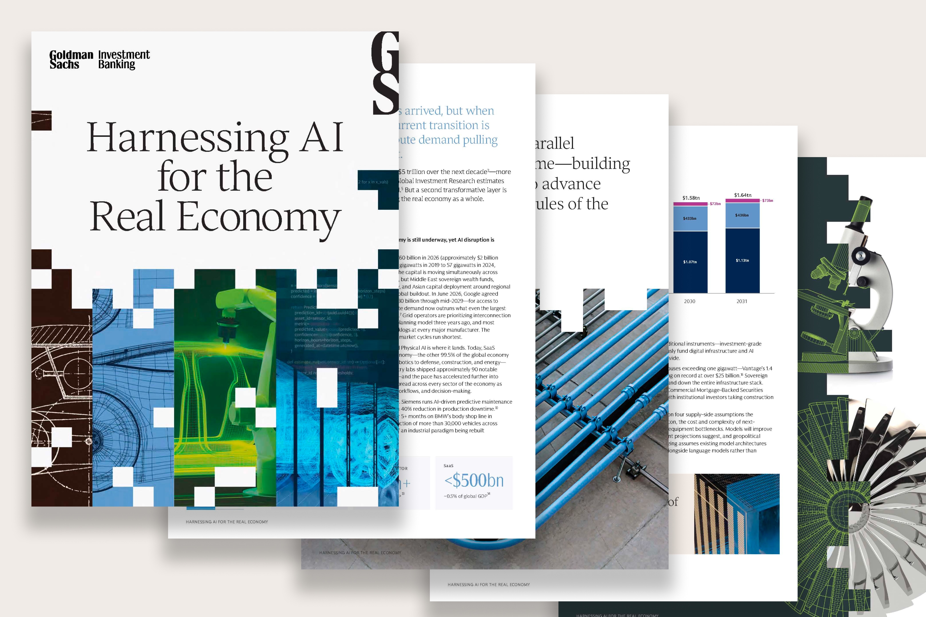 Goldman Sachs Harnessing AI for the Real Economy report hero image