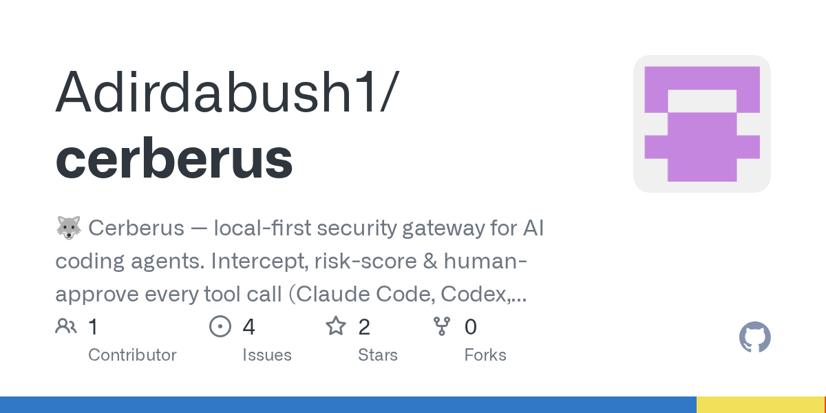 Cerberus – a local firewall for AI agents' tool calls
