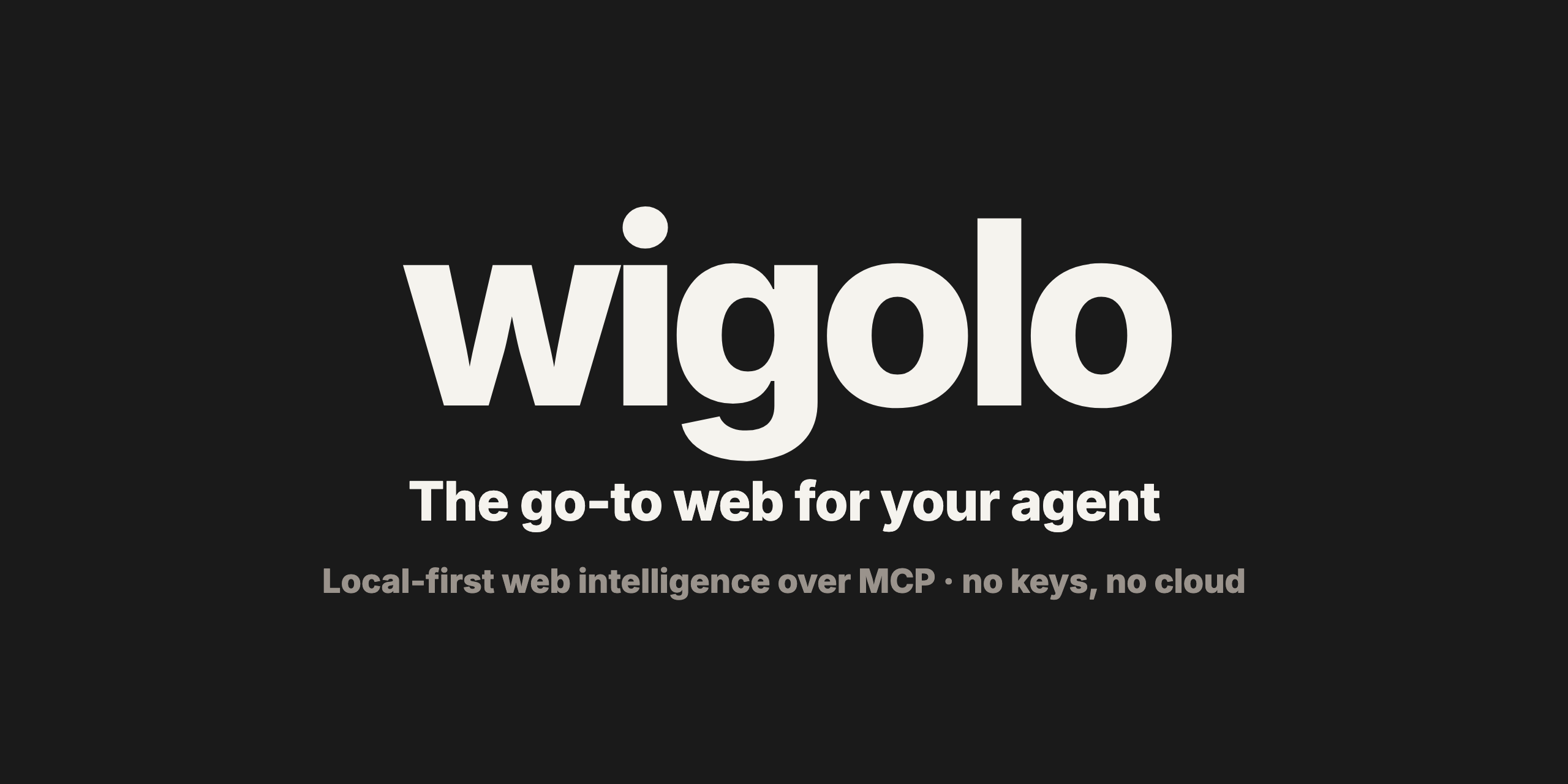 Wigolo: Local first web search agent