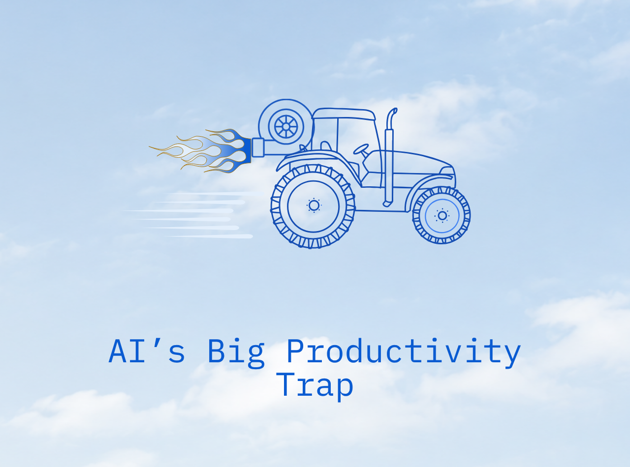 Jet Engine on a Tractor: AI's Big Productivity Trap
