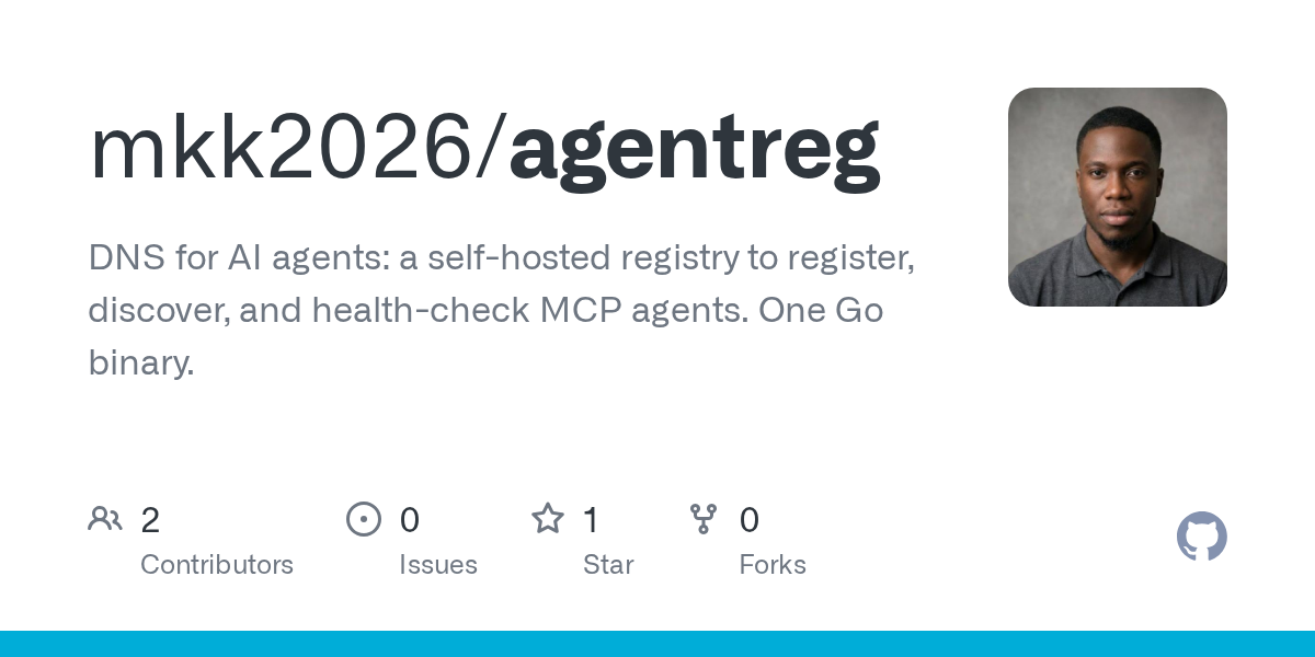 Agentreg – DNS for AI agents (self-hosted, single Go binary)