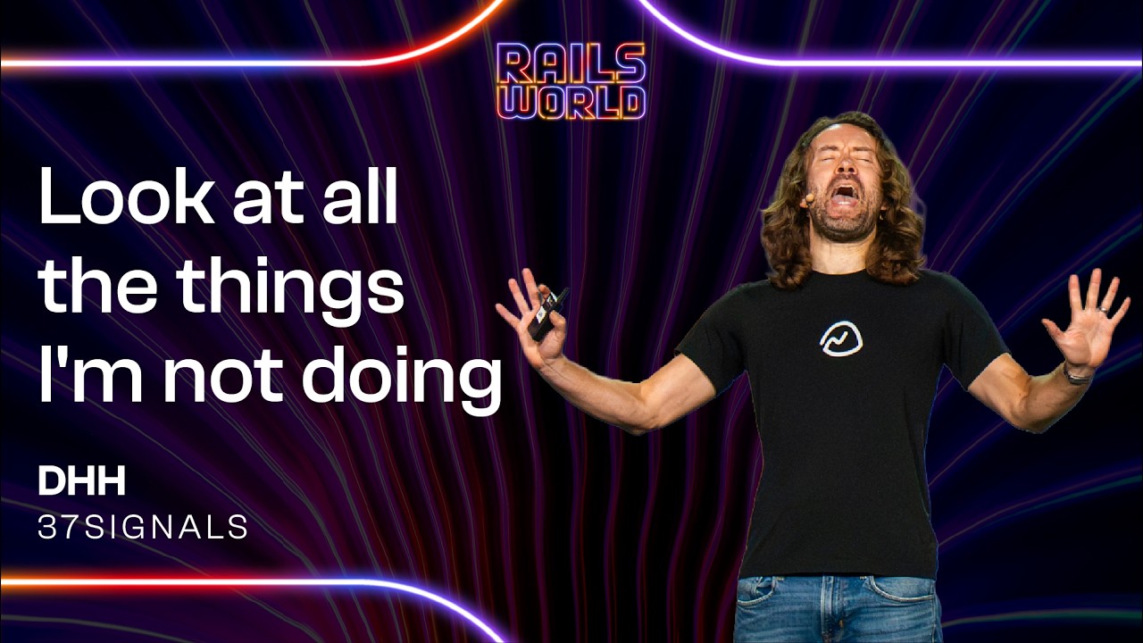 Rails World 2026 Opening Keynote — DHH (официальная запись, Ruby on Rails)