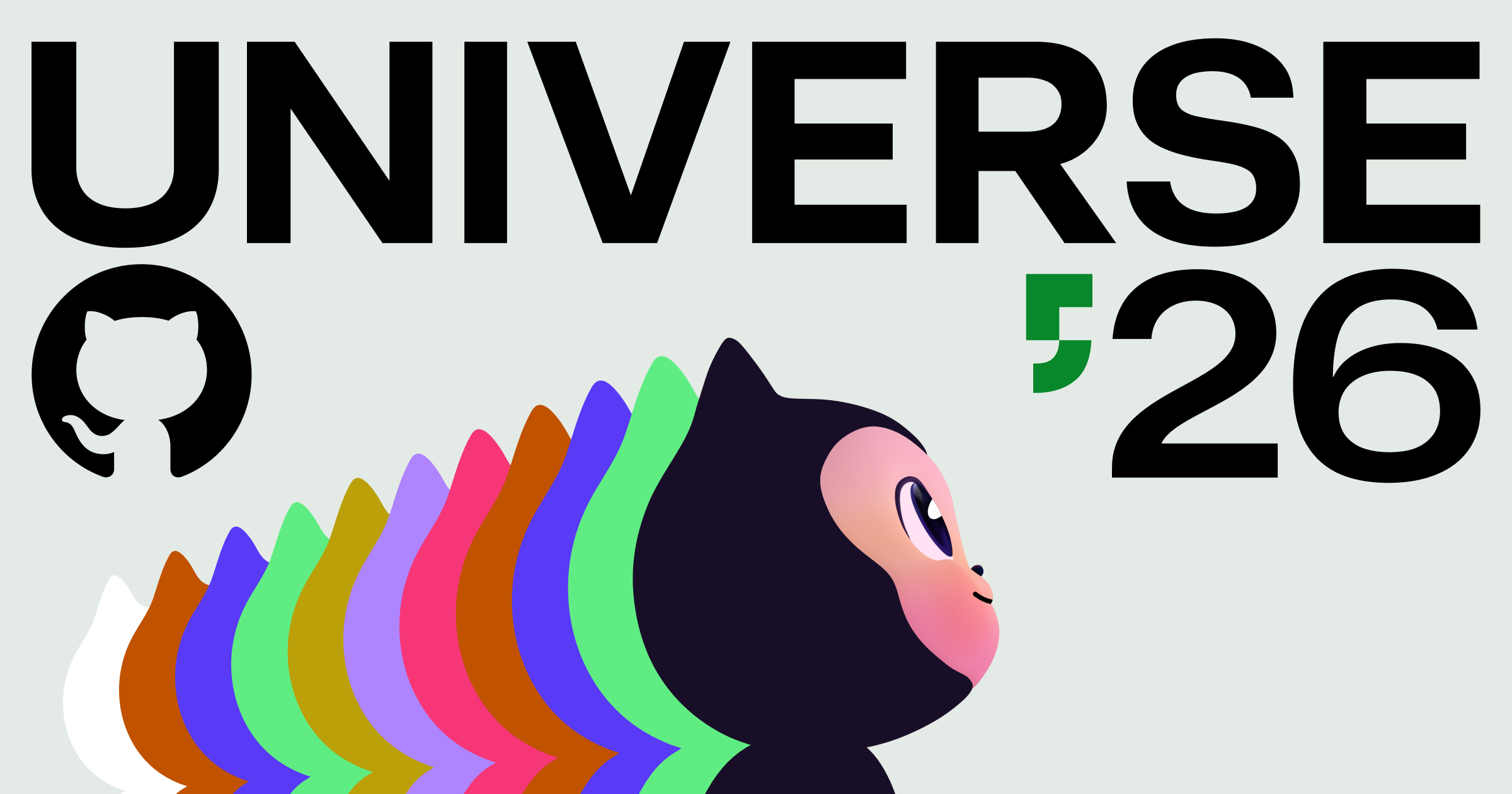 Hero image of the GitHub Universe 2026 keynote announcement post