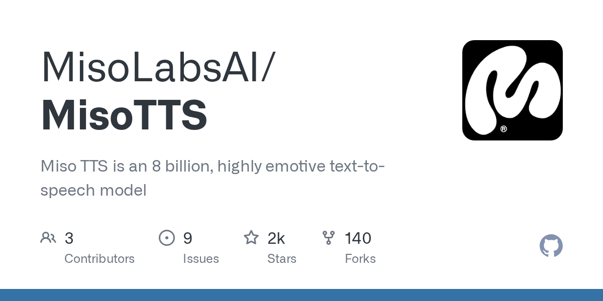 GitHub - MisoLabsAI/MisoTTS