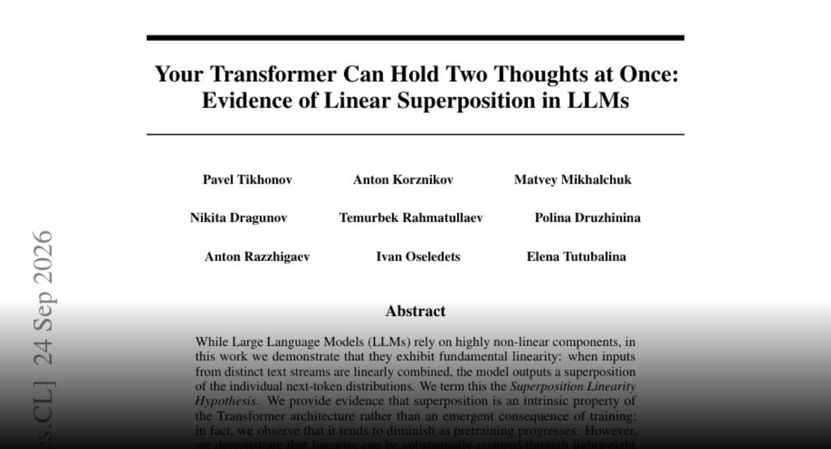 Paper thumbnail: Your Transformer Can Hold Two Thoughts at Once