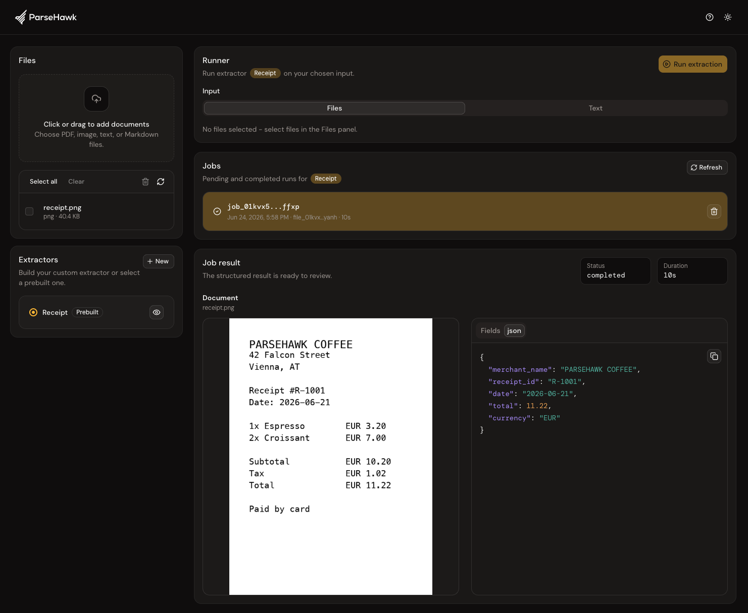 ParseHawk Released — Local AI for Document Processing