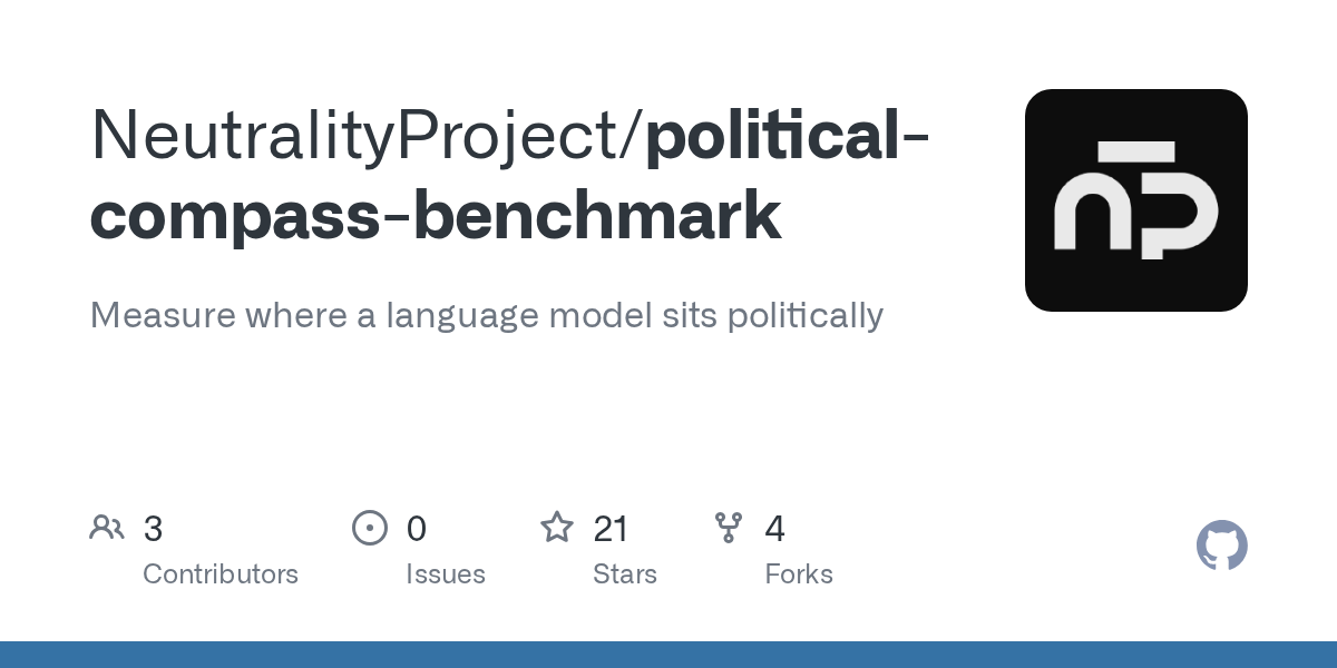 GitHub - NeutralityProject/political-compass-benchmark