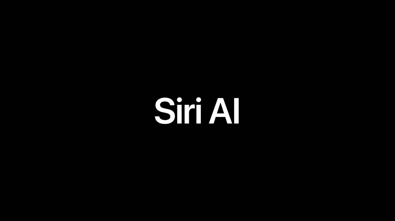 Siri AI interface