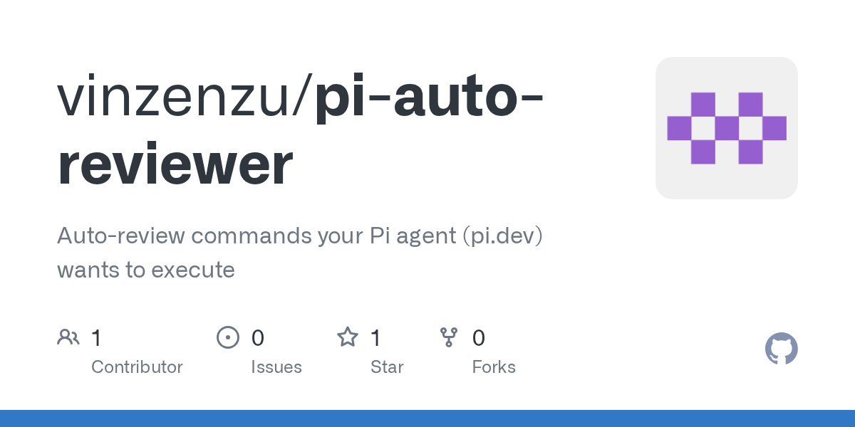 Auto mode for pi.dev. An LLM reviews your coding agent's commands