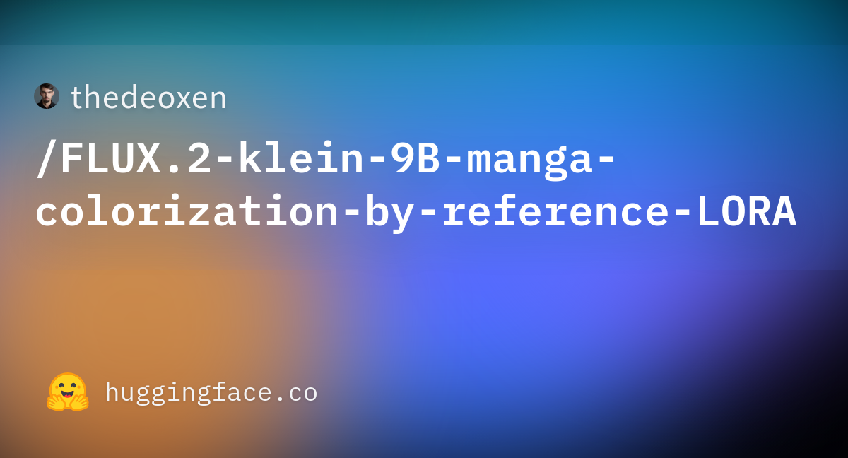 thedeoxen/FLUX.2-klein-9B-manga-colorization-by-reference-LORA · Hugging Face