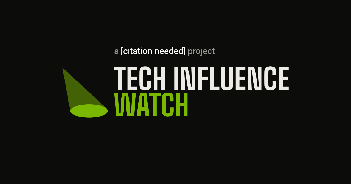 I'm launching Tech Influence Watch as AI follows crypto into politics