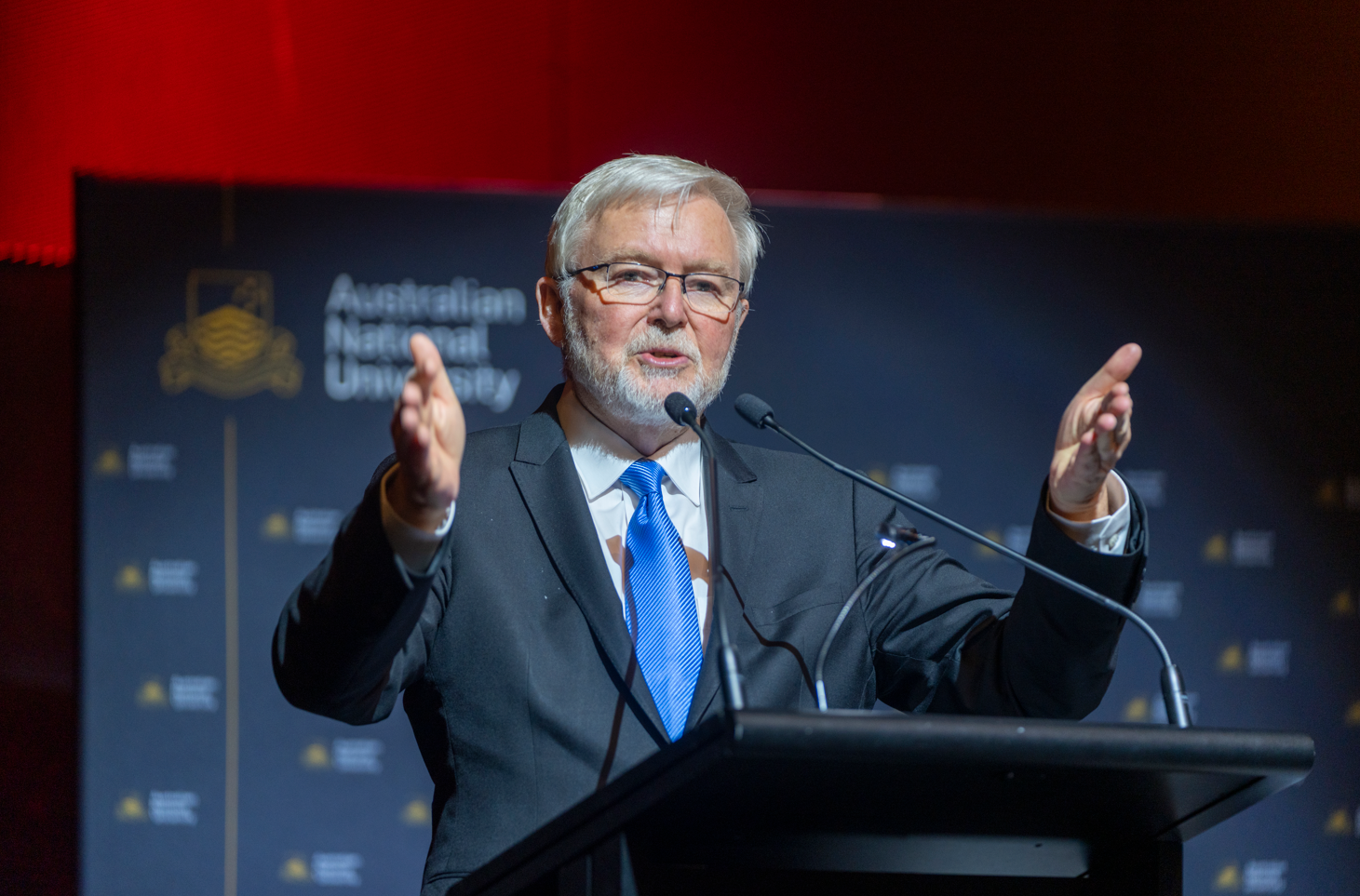 Kevin Rudd delivers the 2026 China In the World Annual Lecture at the Australian National University