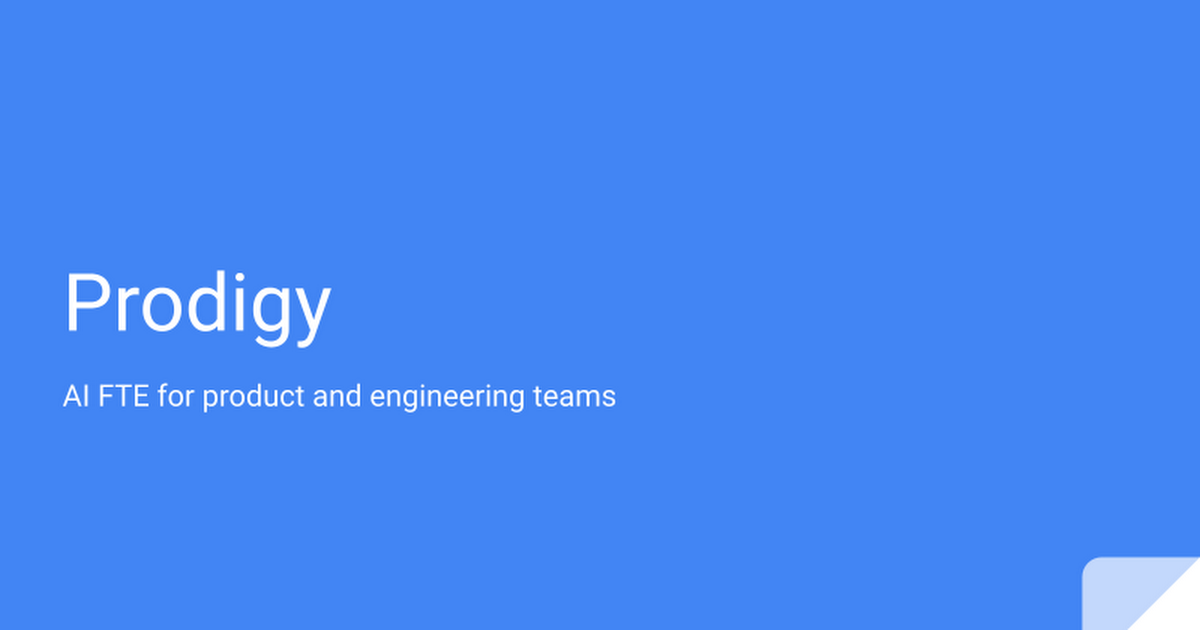 Prodigy: AI Employees