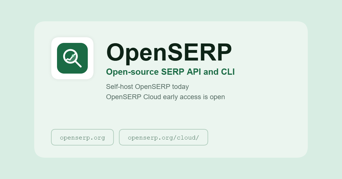 OpenSERP Documentation