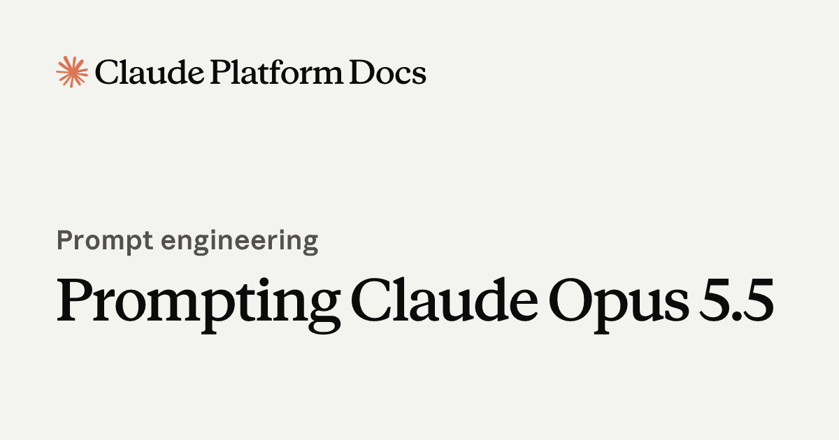 Prompting Claude Opus 5.5