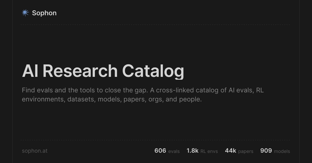 Sophon — The Bloomberg terminal for AI research