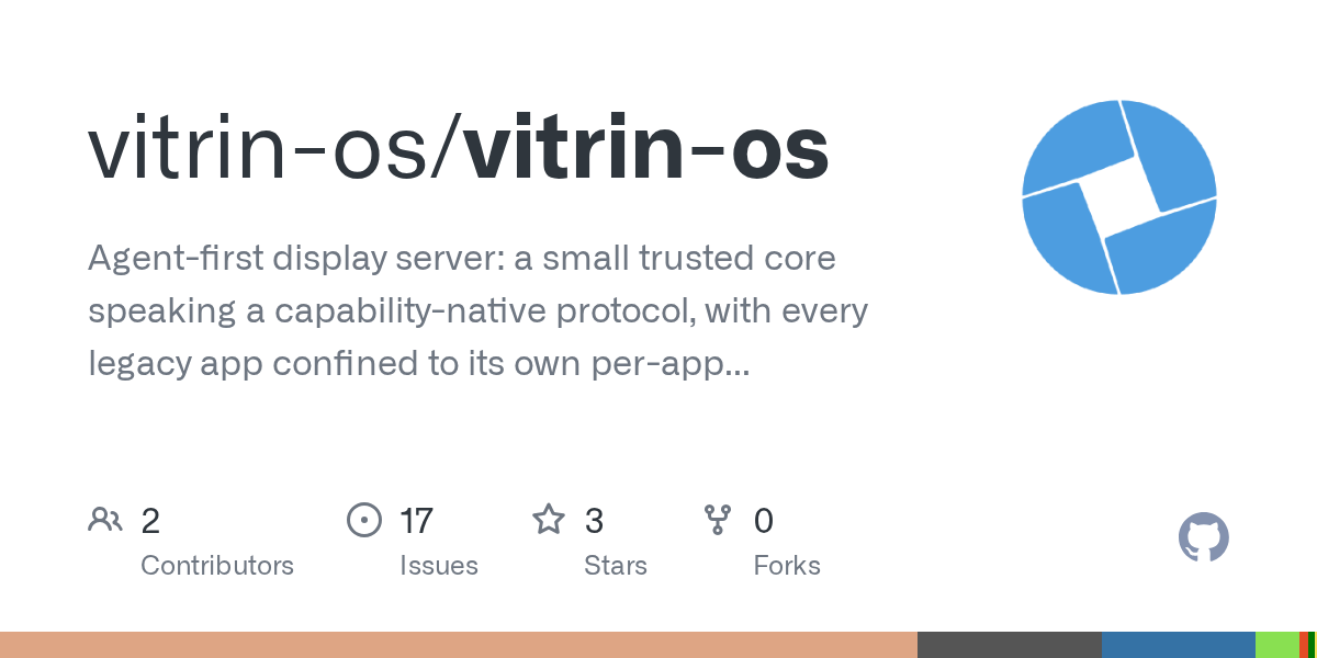 Show HN: Vitrin OS – An agent-first display server with per-app isolation