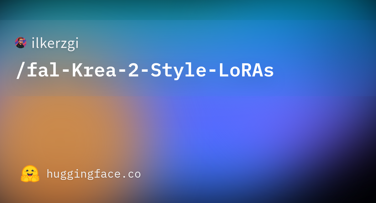 ilkerzgi/fal-Krea-2-Style-LoRAs · Hugging Face