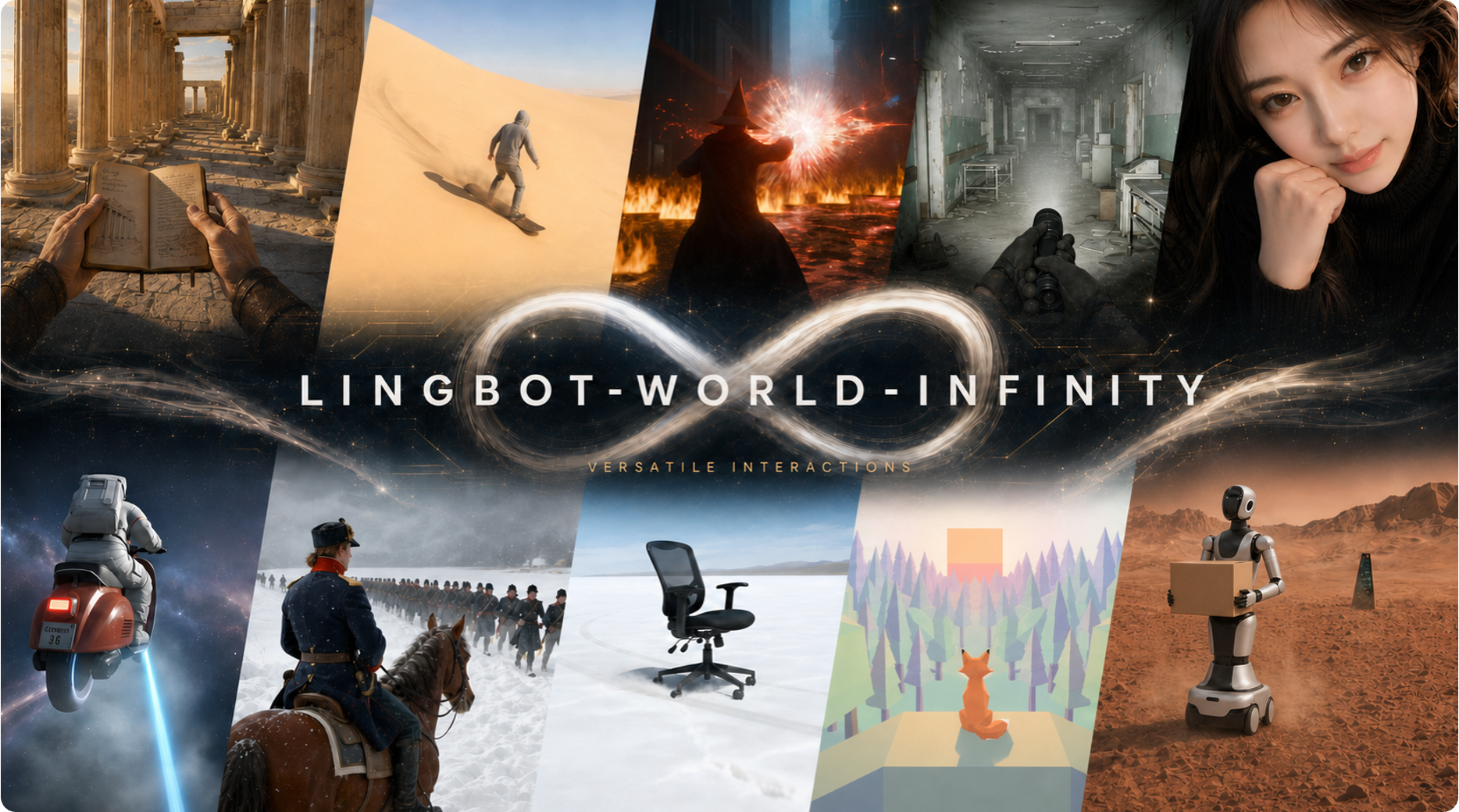 Teaser image for LingBot-World 2.0