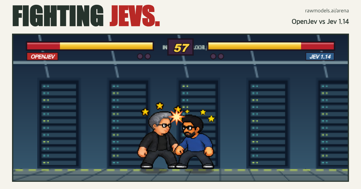 Fighting JEVs: decision models in a fighting game.