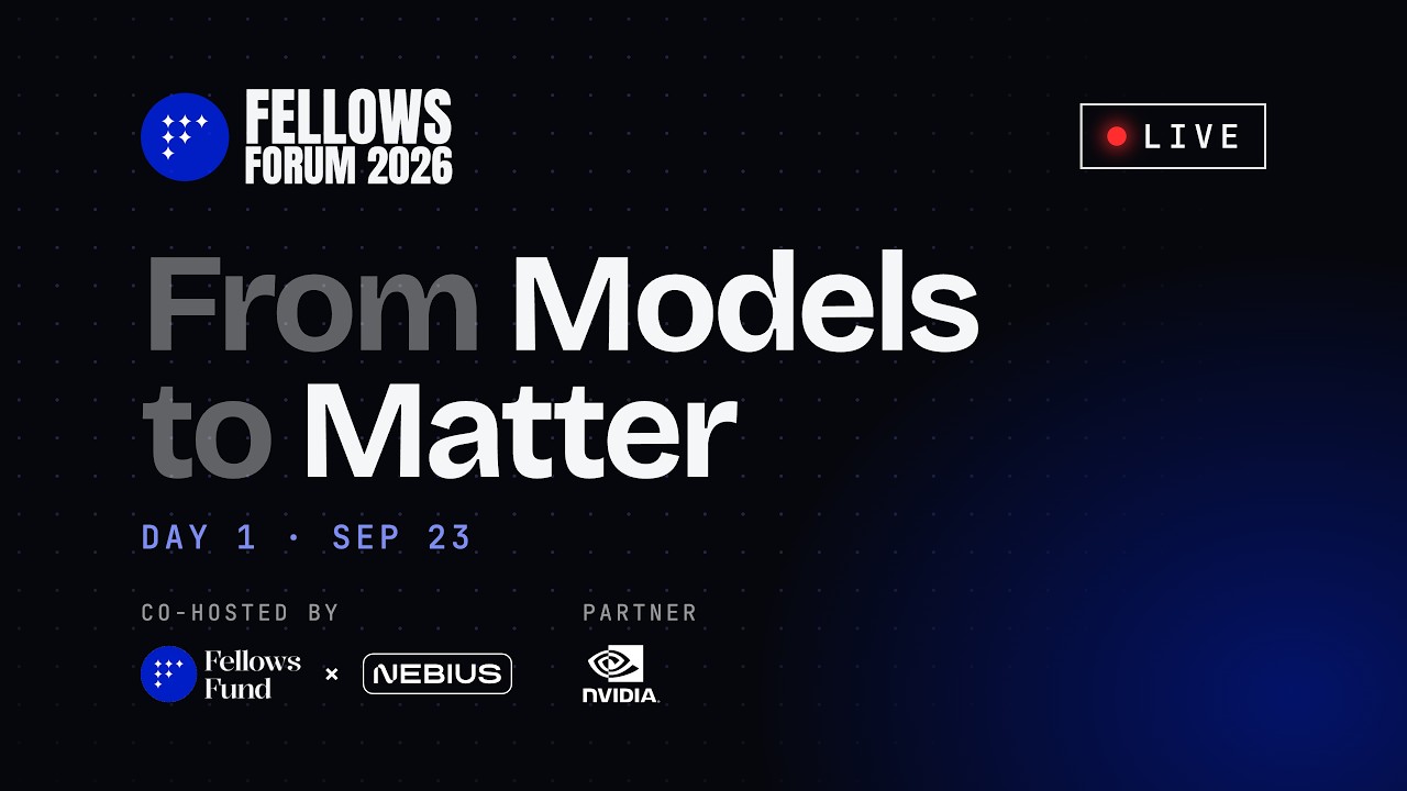 Fellows Forum 2026, Day 1 — видео сессии с Борисом Пауэром (YouTube, Fellows Forum)