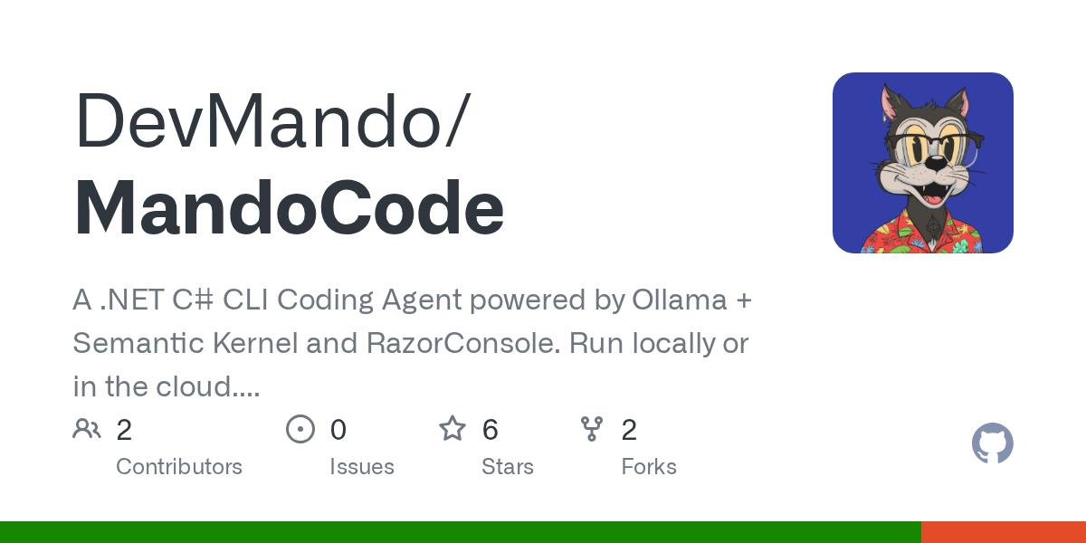 Show HN: MandoCode – local-first AI coding agent (.NET and Ollama)
