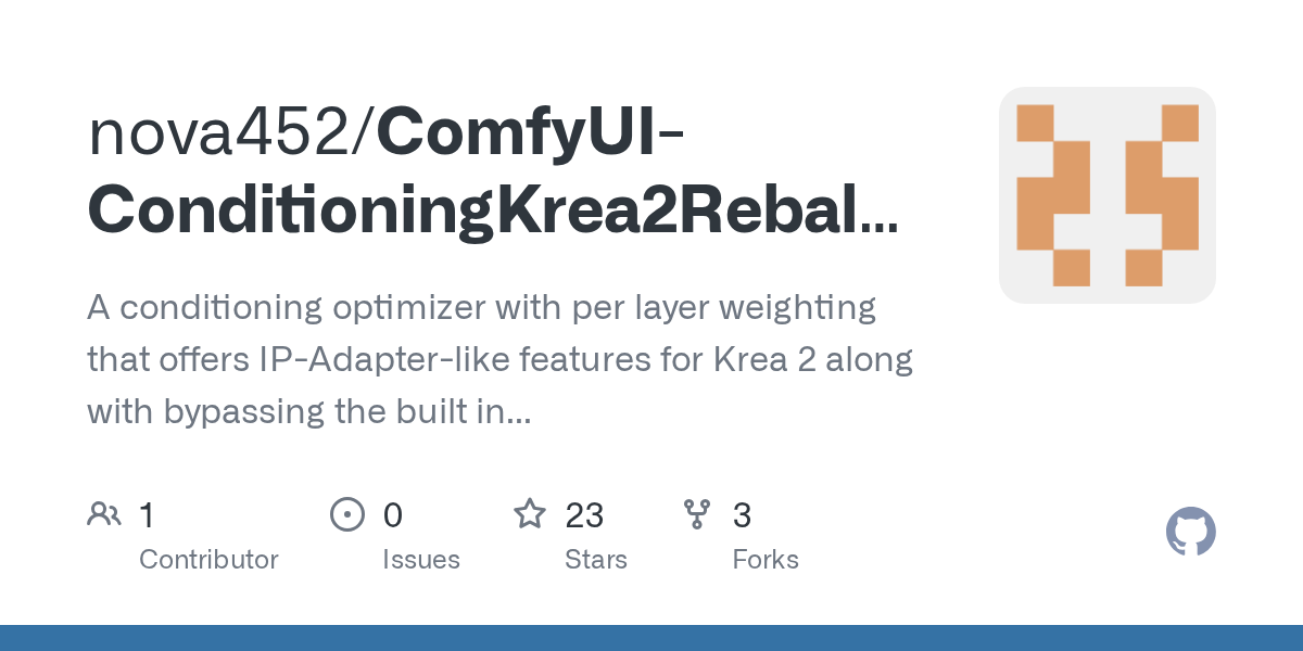 GitHub - nova452/ComfyUI-ConditioningKrea2Rebalance