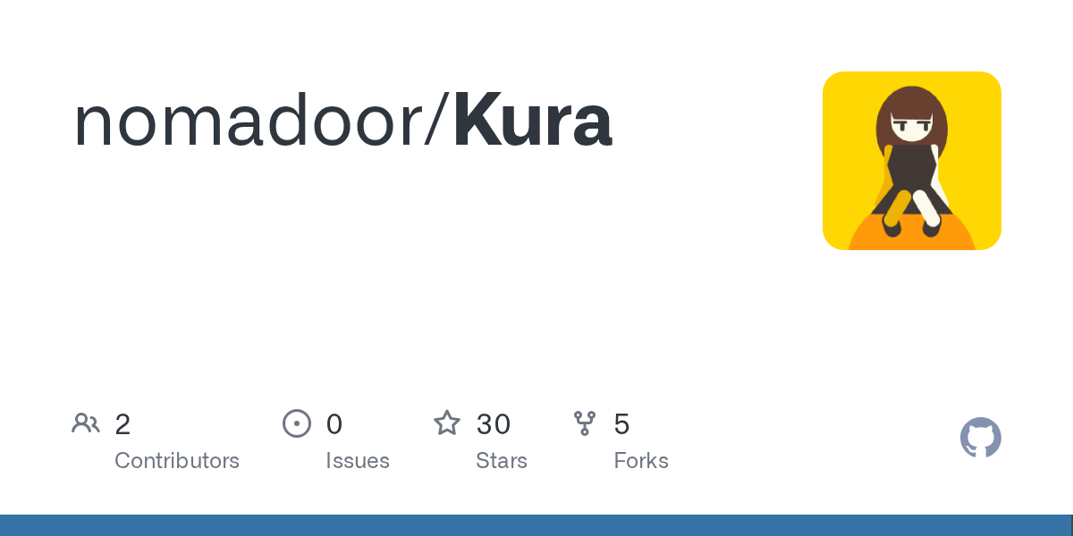 nomadoor/Kura GitHub Repository
