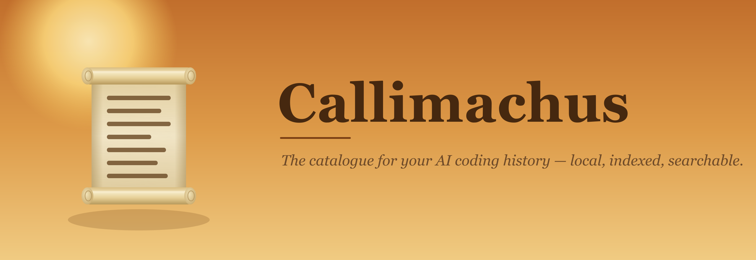 Callimachus — the catalogue for your AI coding history
