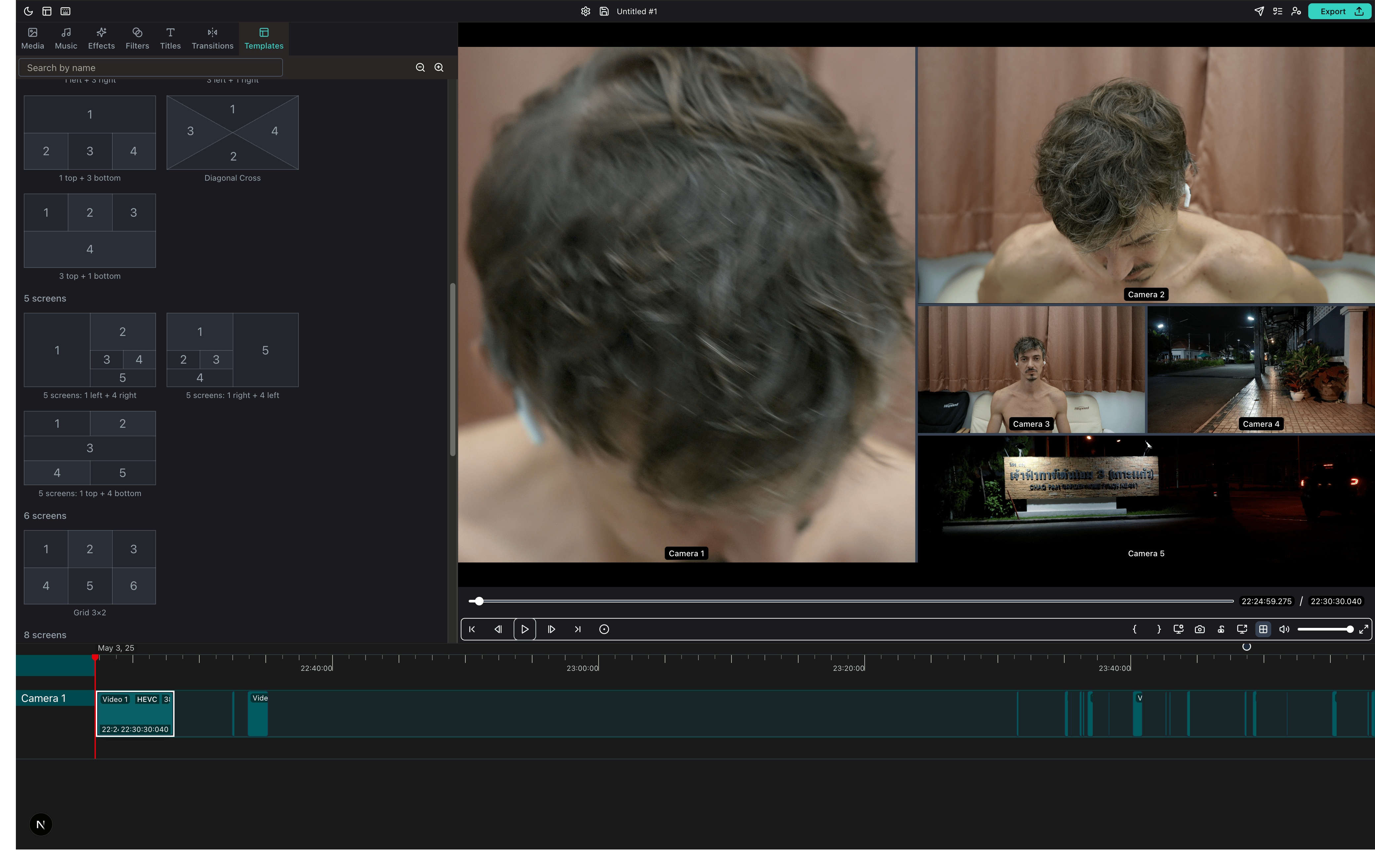 Screenshot of the Timeline Studio video editing interface