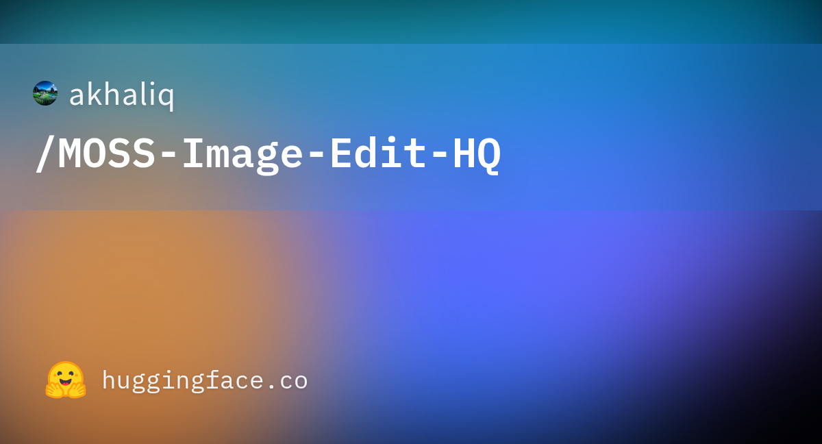 About a dozen open tools released around MOSS-Image-SFT in one week