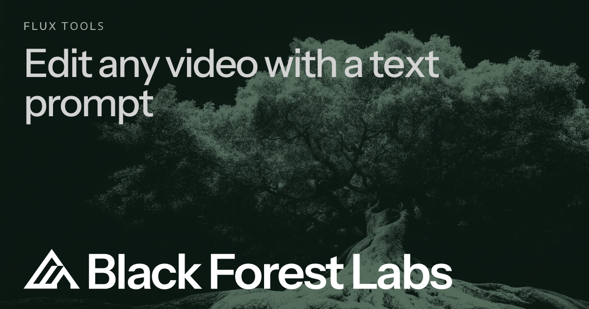 FLUX Video Edit by Black Forest Labs