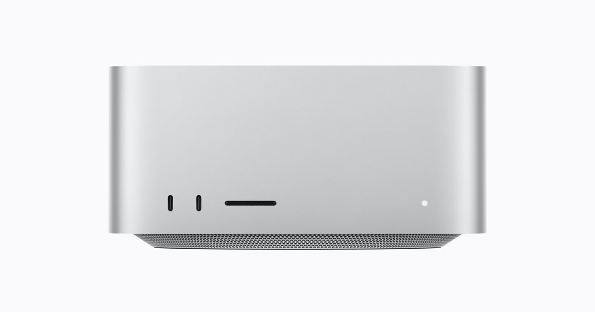 Mac Studio hero image from Apple press release