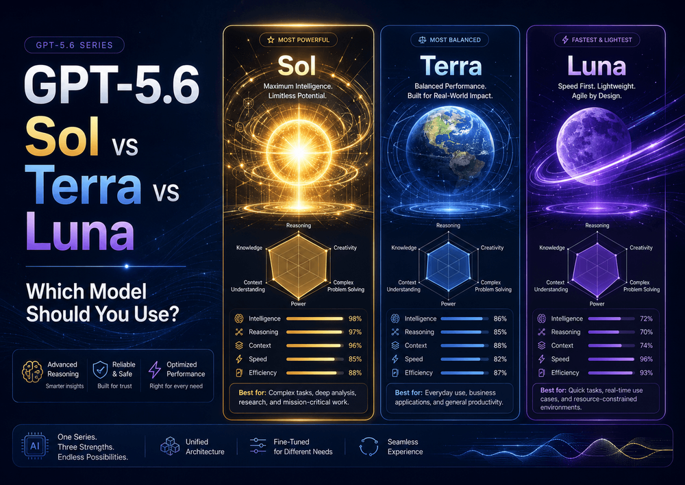 GPT-5.6 Sol vs Terra vs Luna: Which Model Should You Use?