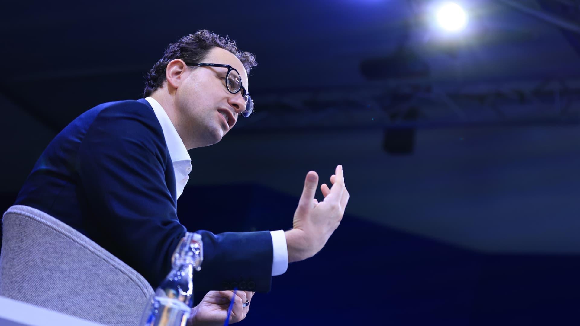 Dario Amodei, co-founder and CEO of Anthropic, at the World Economic Forum in Davos