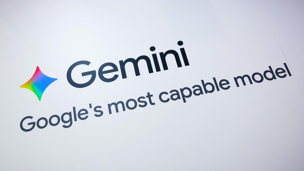 The Gemini logo and a tagline that reads "Google's most capable model" are on a plain white background