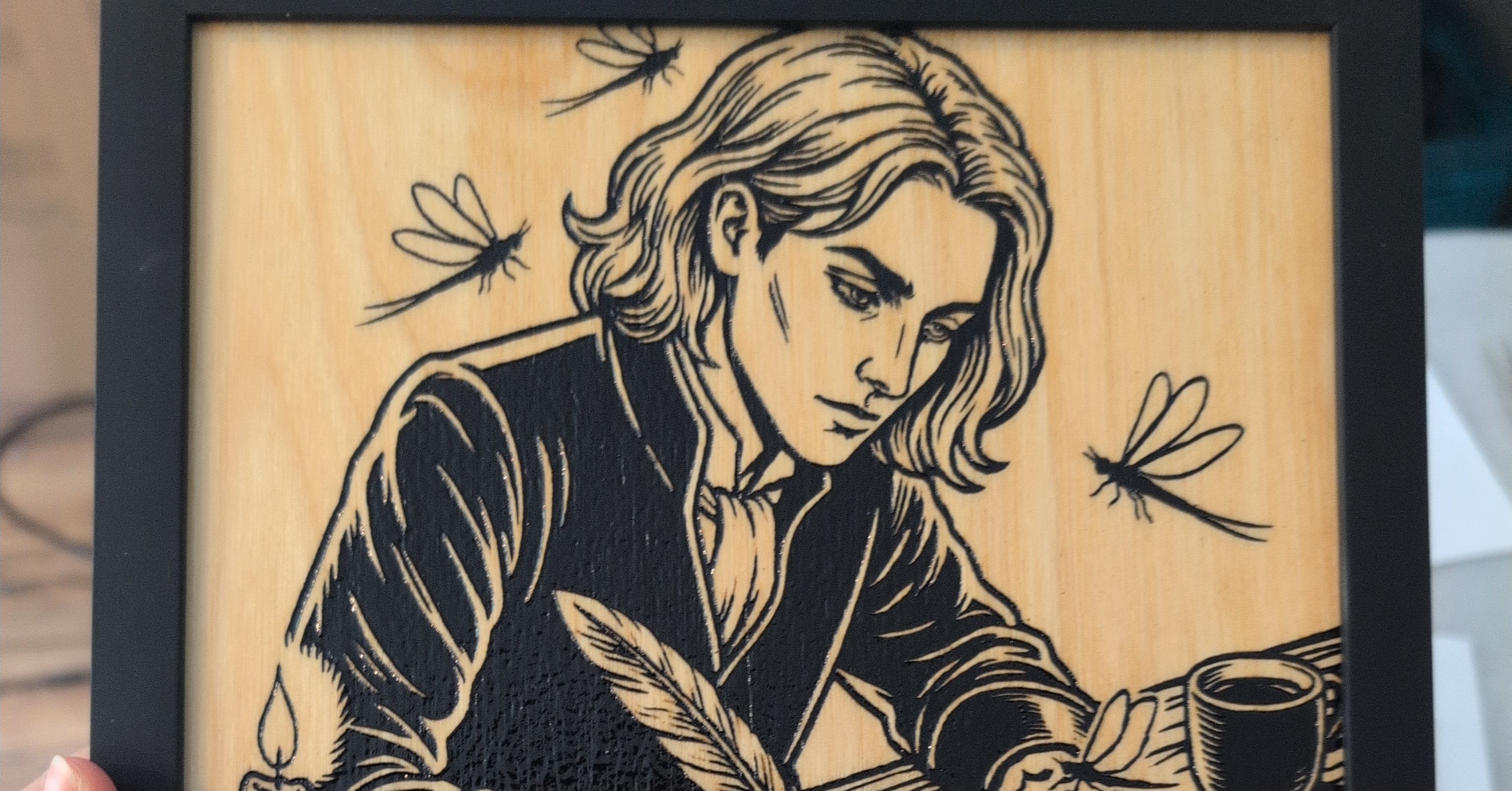 How and why I laser-engraved a self-portrait by Claude Opus 4.6