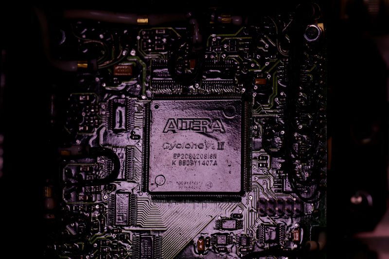 An Altera Cyclone II FPGA chip in the internal navigation system of a Russian 9M544 precision guided rocket.