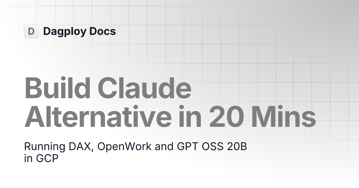Build Claude Alternative in Cloud in 20mins